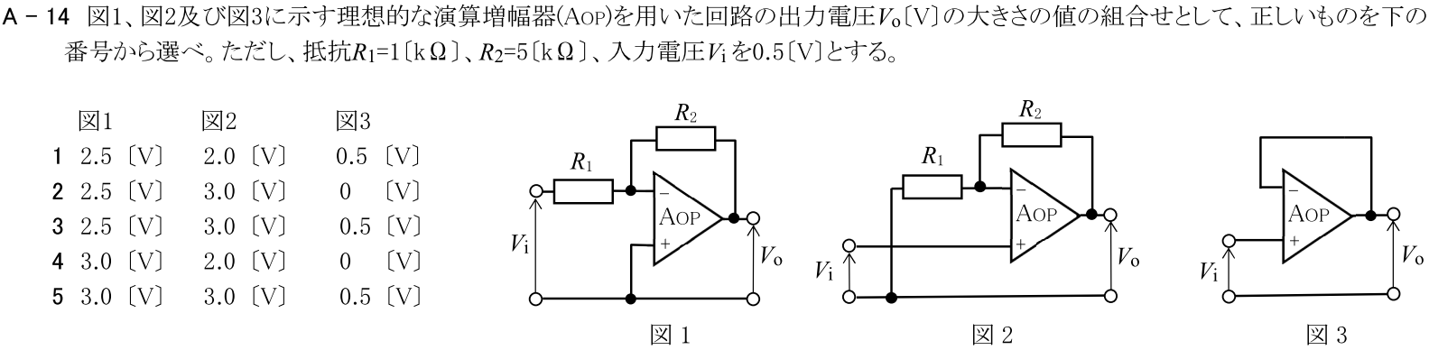 一陸技基礎令和7年07月期A14